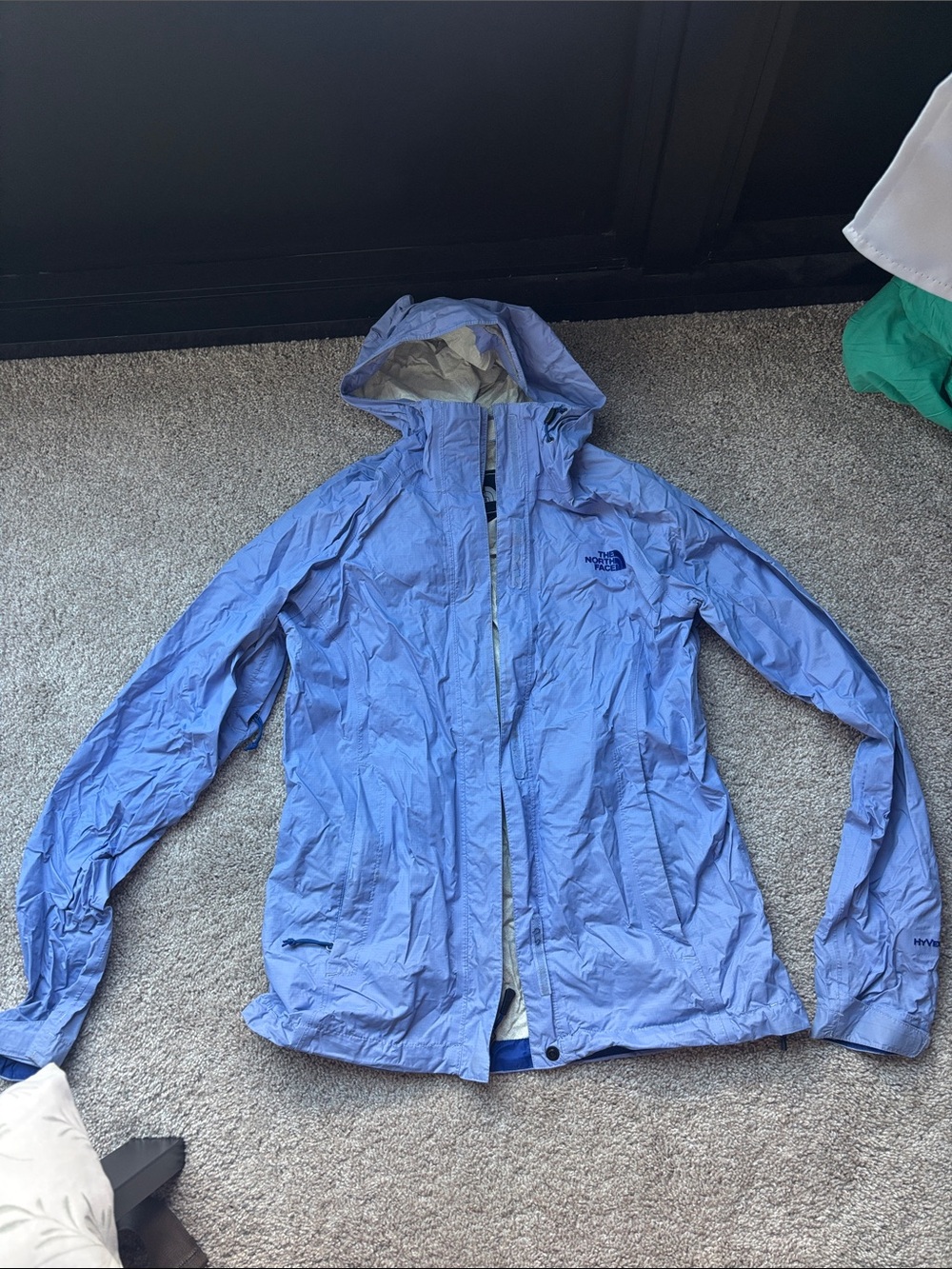 The North Face Women's Periwinkle Blue Waterproof Rain Jacket